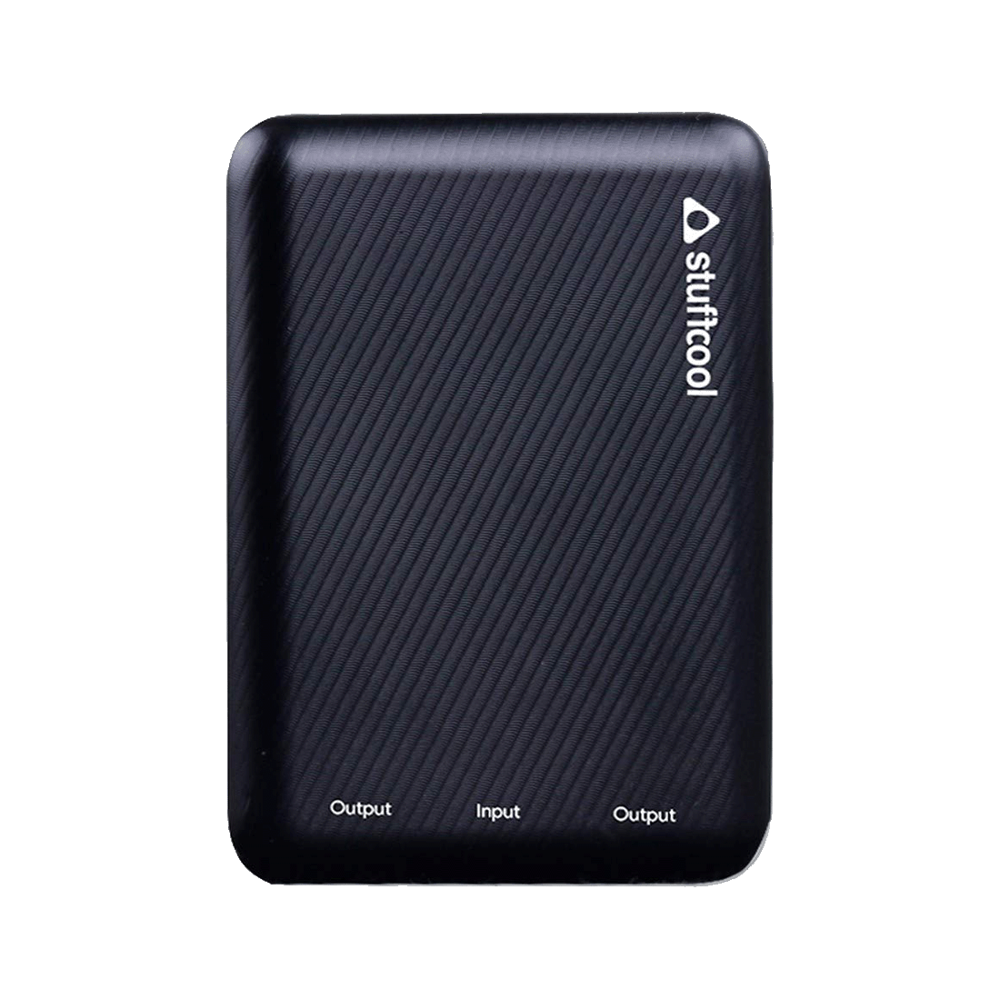 

Stuffcool 10000 mAh Dual USB Type-C Mini Power Bank (PB99-BLK, Black), No color