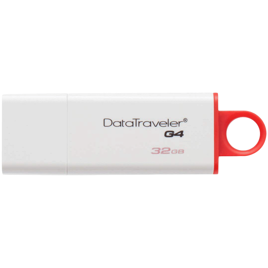Kingston Data Traveler G4 USB 3.1 Gen 1 32 GB Flash Drive (DTIG4/32GBIN, Red and White)_1