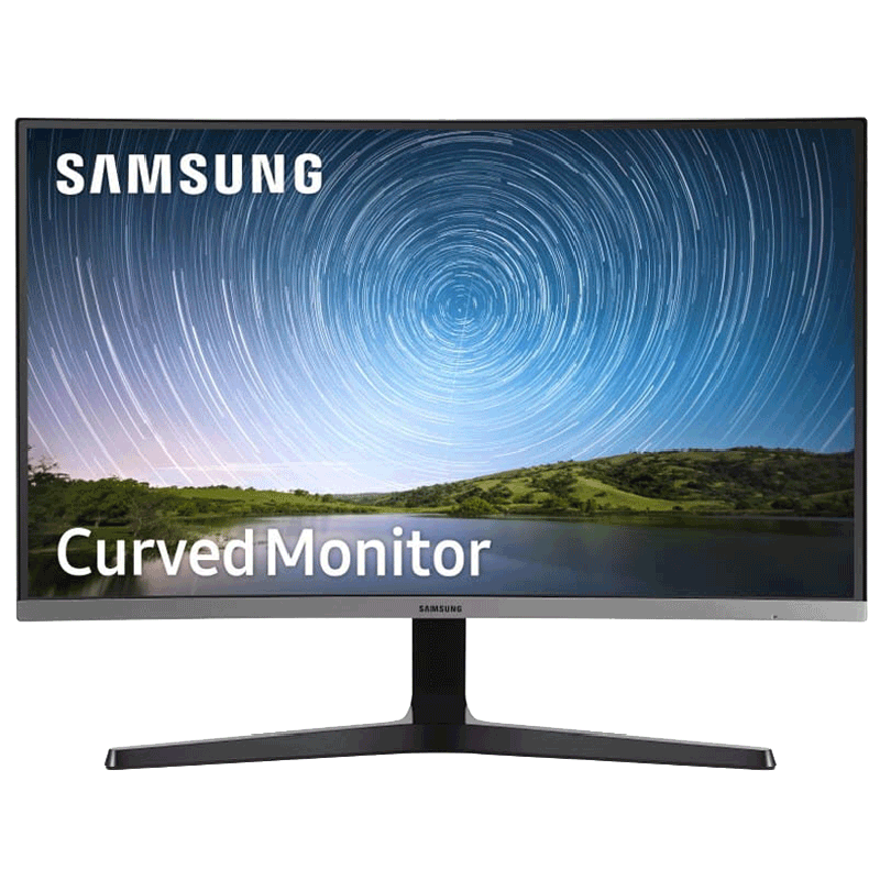 

Samsung 27 Inch (68.58 cm) FHD Curved 3-Sided Bezel-Less Monitor (LC27R500FHWXXL, Dark Blue Grey), No color