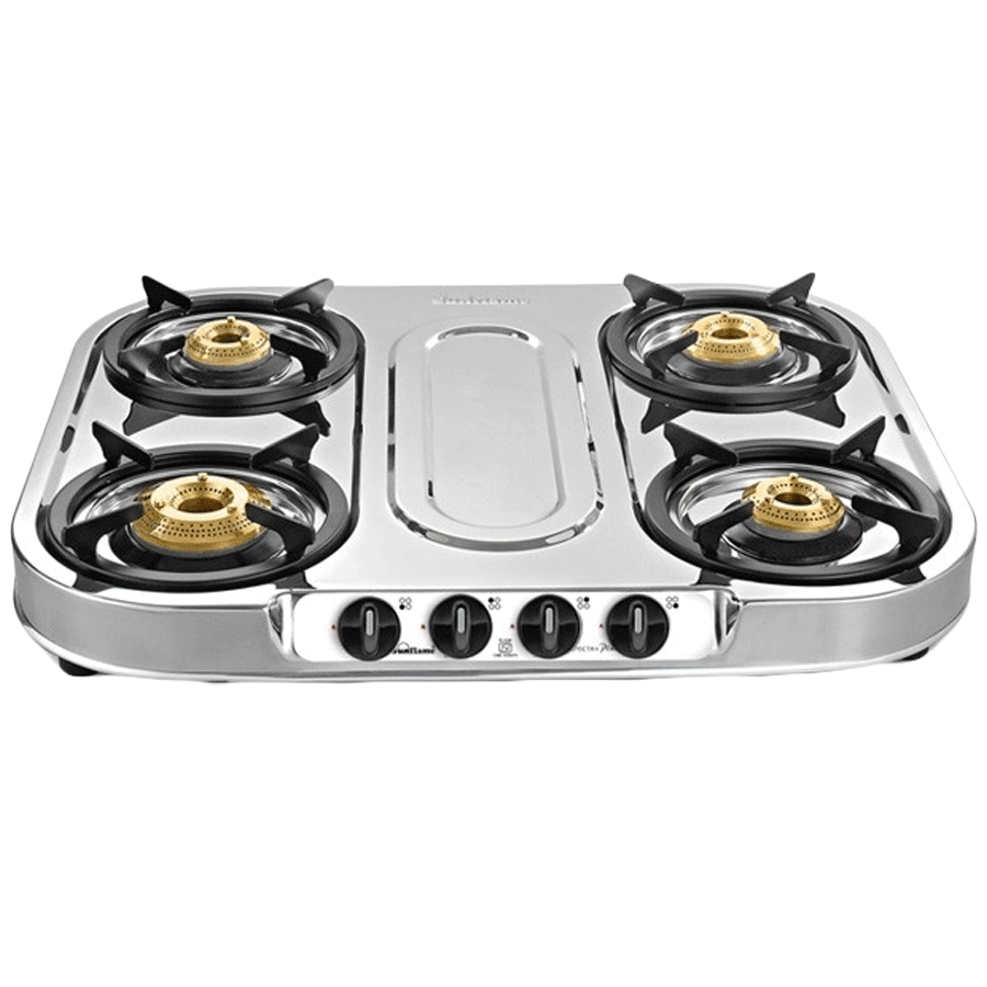 

Sunflame Spectra Plus 4 Burners Gas Stove (Silver)