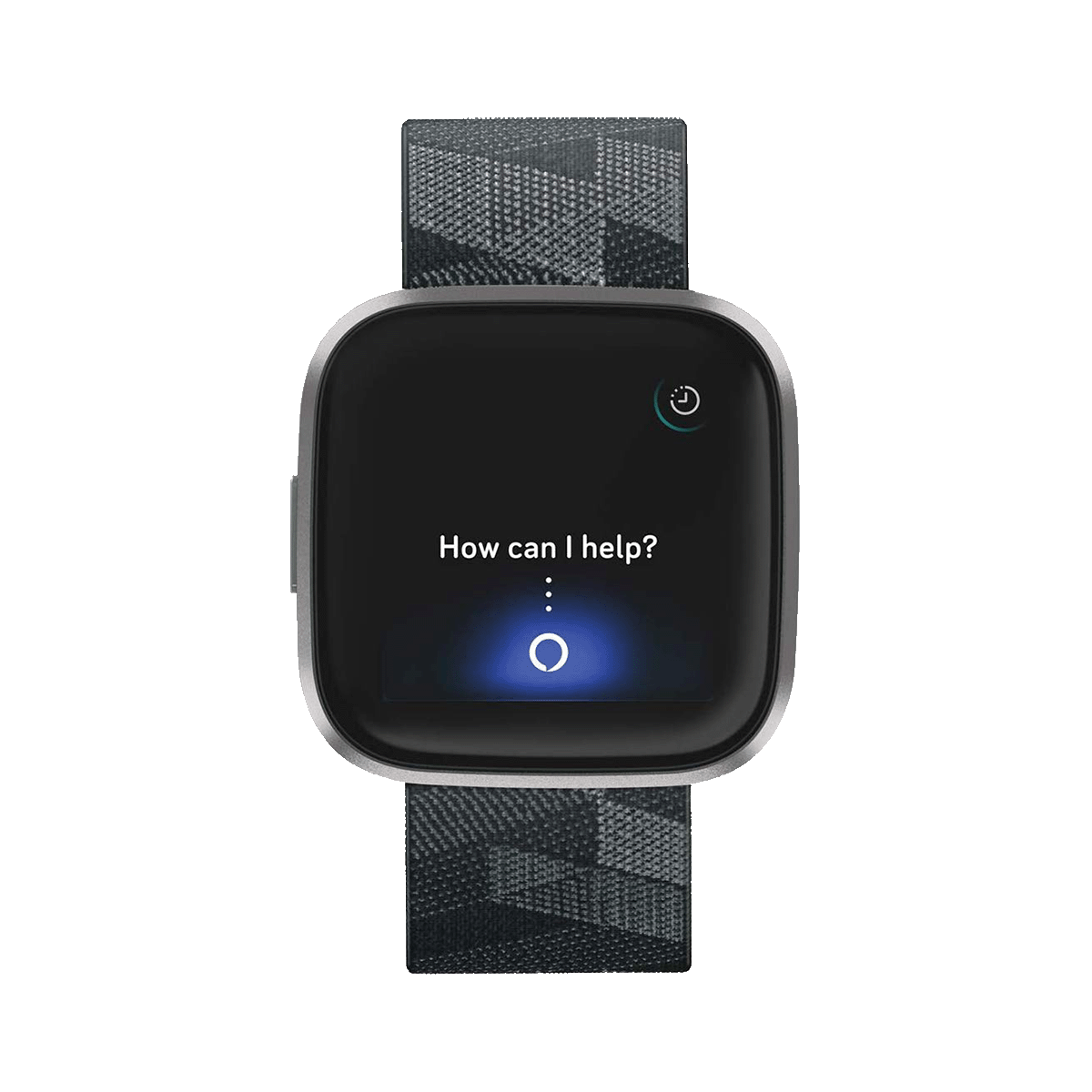 Fitbit Versa 2 Smartwatch (Color AMOLED Touchscreen Display, FB507GYGY, Mist Grey/Smoke Woven, Elastomer Band)_1