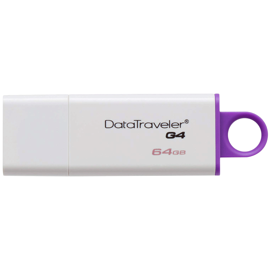 

Kingston Data Traveler G4 USB 3.1 Gen 1 64 GB Flash Drive (DTIG4/64GBIN, Purple), No color