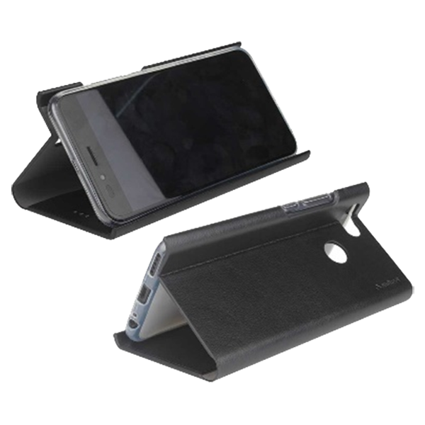 Stuffcool 19.81 cm (7.8 inch) Flipit Wallet Type Flip Leather Case Cover for Vivo Y17 (FLPTVVY17-BLK, Black)_1