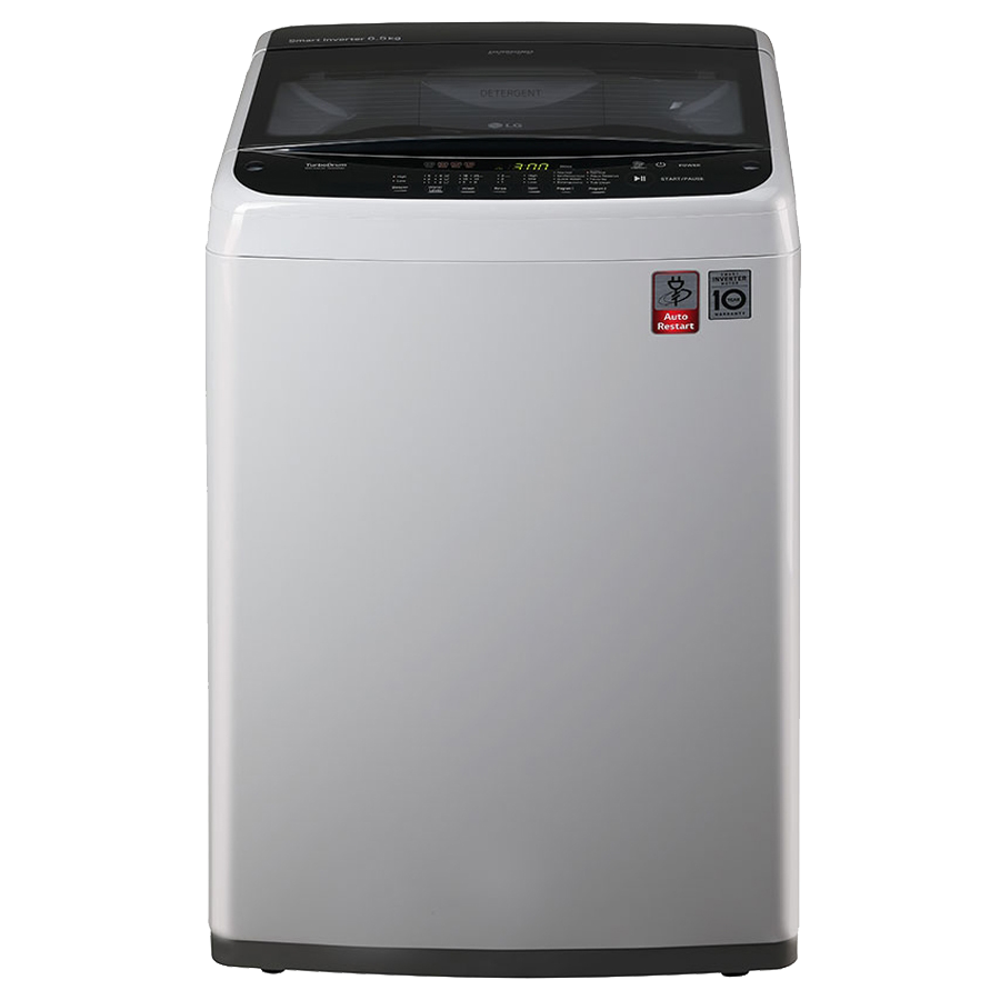 LG 6.5 kg Fully Automatic Top Loading Washing Machine (T7588NDDLE.ASFPEIL, Silver)_1