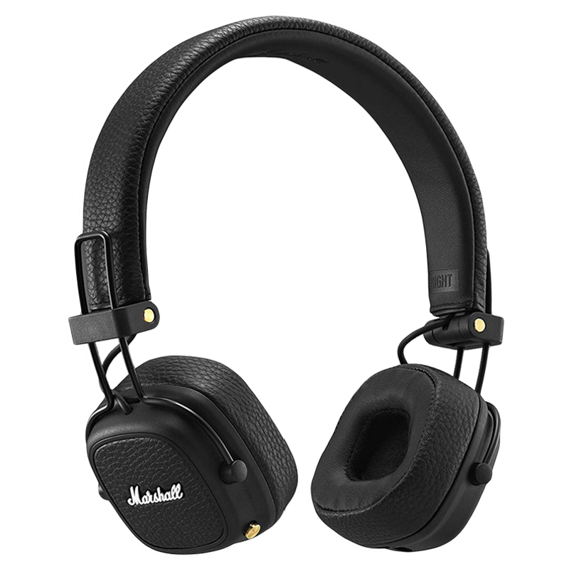 

Marshall Major III Headphones (MS-MAJ3-BLK, Black), No color