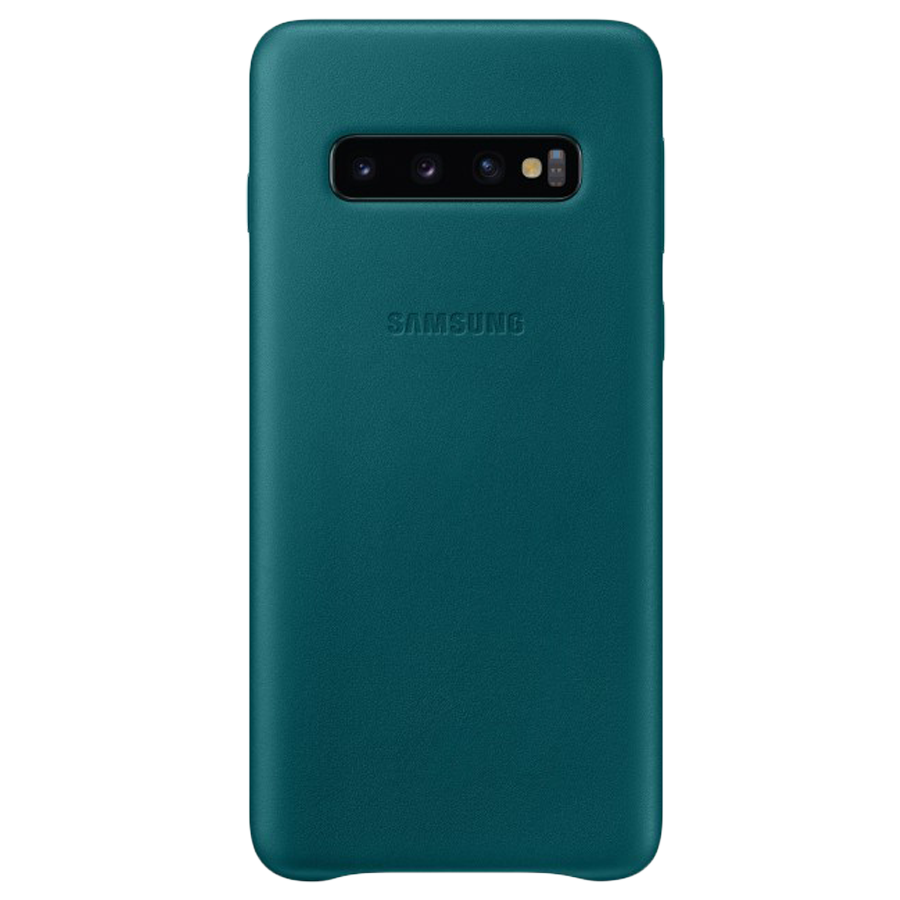 

Samsung Galaxy S10 Leather Back Case Cover (EF-VG973LGEGIN, Black), No color