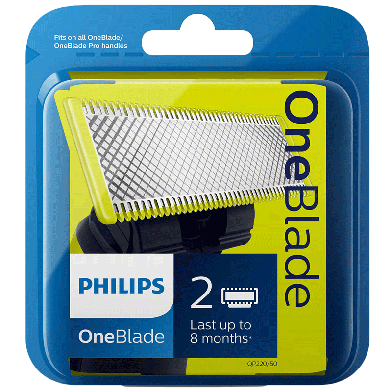 Philips OneBlade Replaceable Blade for OneBlade Trimmer (Contour Following Technology, QP220/50, Lime)_1
