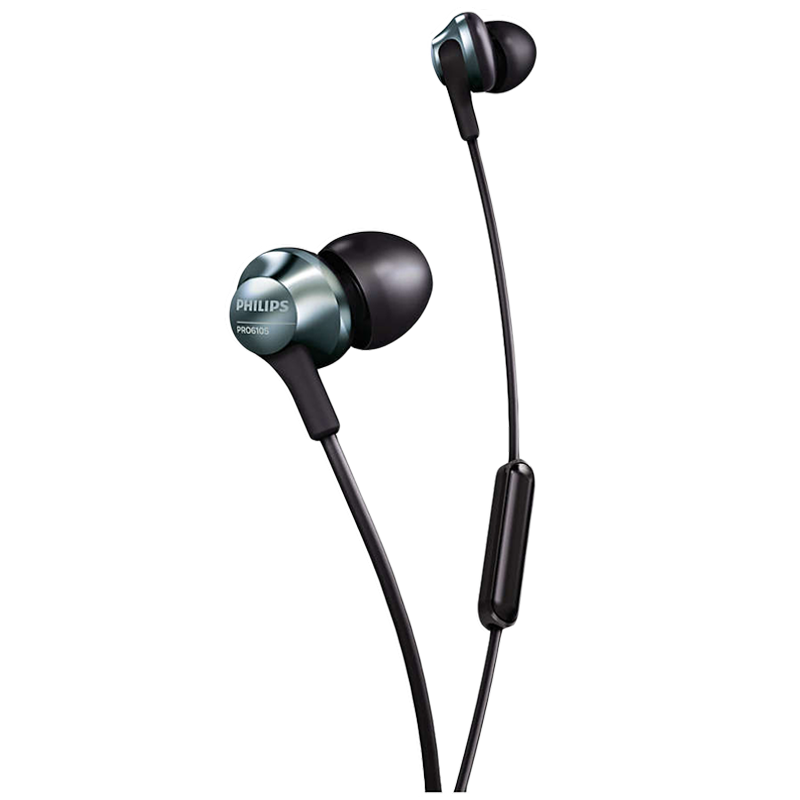 Philips PRO6105BK/00 In-Ear Wired Earphones with Mic (Black)_1