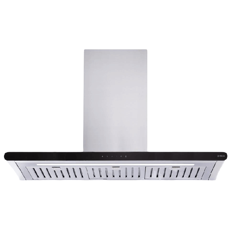 

Elica Galaxy Island 90cm LED Indicator Wall Mount Chimney (ETB Plus LTW 90 Touch LED S, Silver), No color