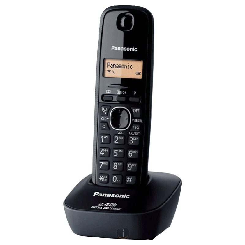 Panasonic Digital Cordless Phone (KX-TG3411SX, Black)