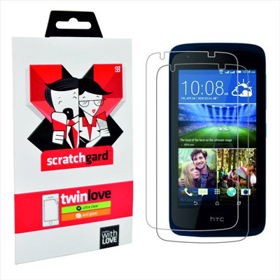 Scratchgard Twin Pack Screen Protector for HTC Desire 326G (Transparent)_1