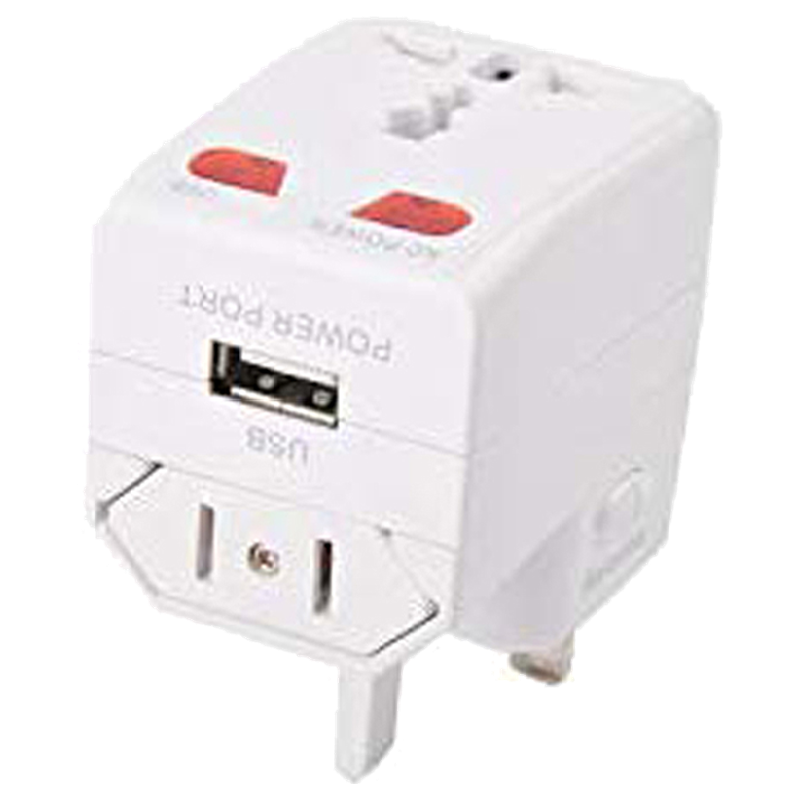 Croma Universal Travel Adaptor Charging Adapter (CH-153, White)_1