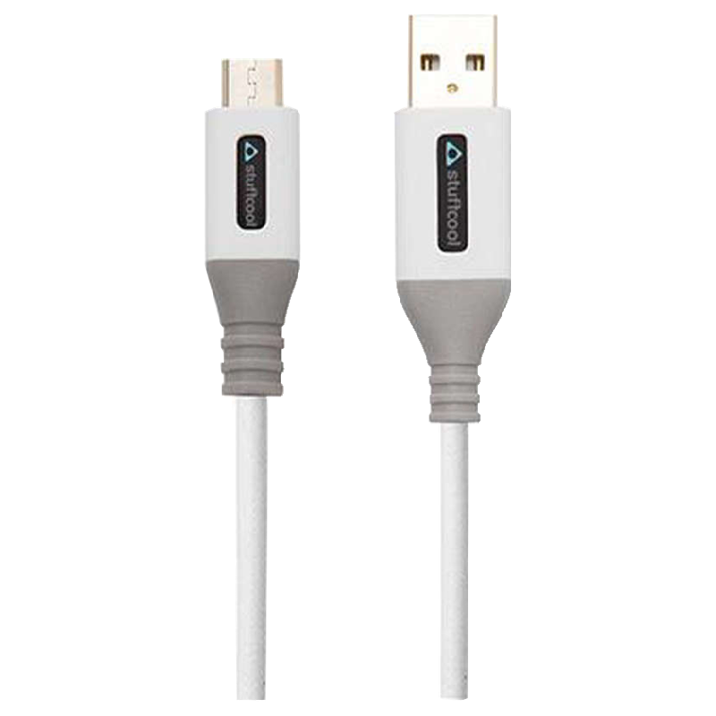 Stuffcool Alto Nylon 150 cm USB (Type-A) to Micro USB Cable (MIALTO-WHT/GRY, White)