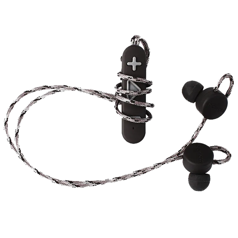 

Boompods Retrobuds Bluetooth Earphones with Mic (Black), No color