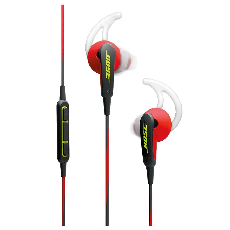 Bose SoundSport 741776-0040 In-Ear Wired Earphones for iOS Devices with Mic (Power Red)_1