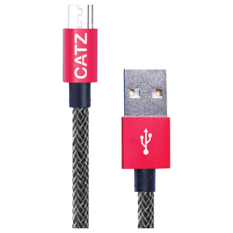 Catz Rugged 200 cm USB (Type-A) to Micro USB Cable (CZ-MU-SV-2M, Silver)_1