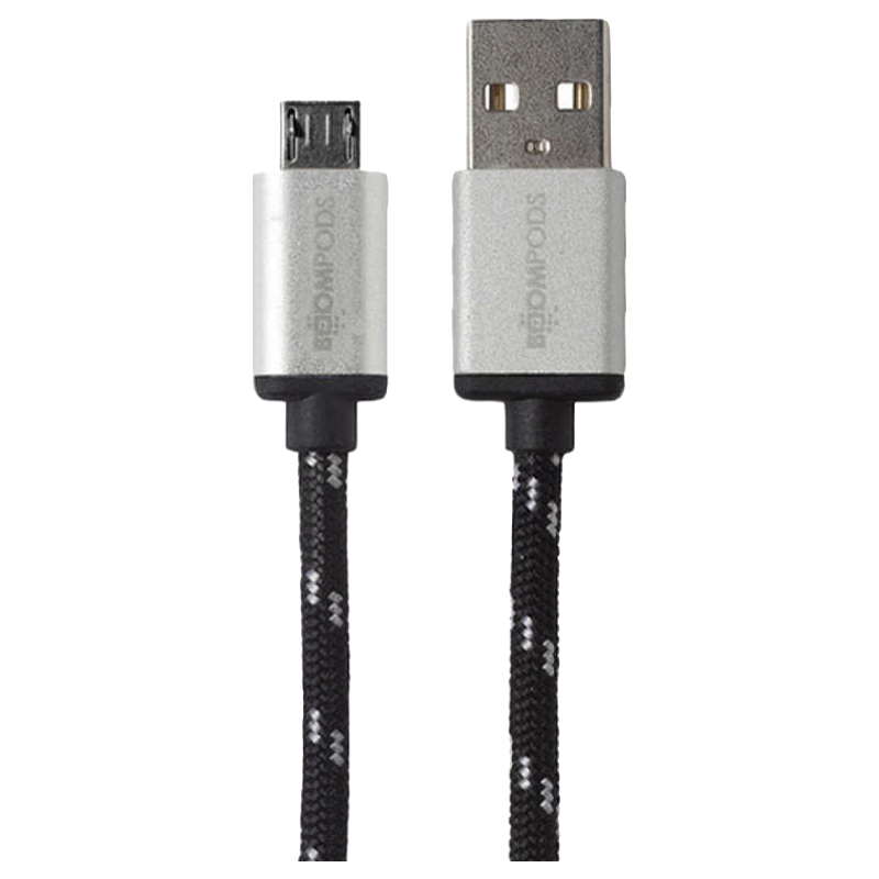 

Boompods Retro 100 cm USB (Type-A) to Micro USB Cable (BP-RCMR-BLK, Black)