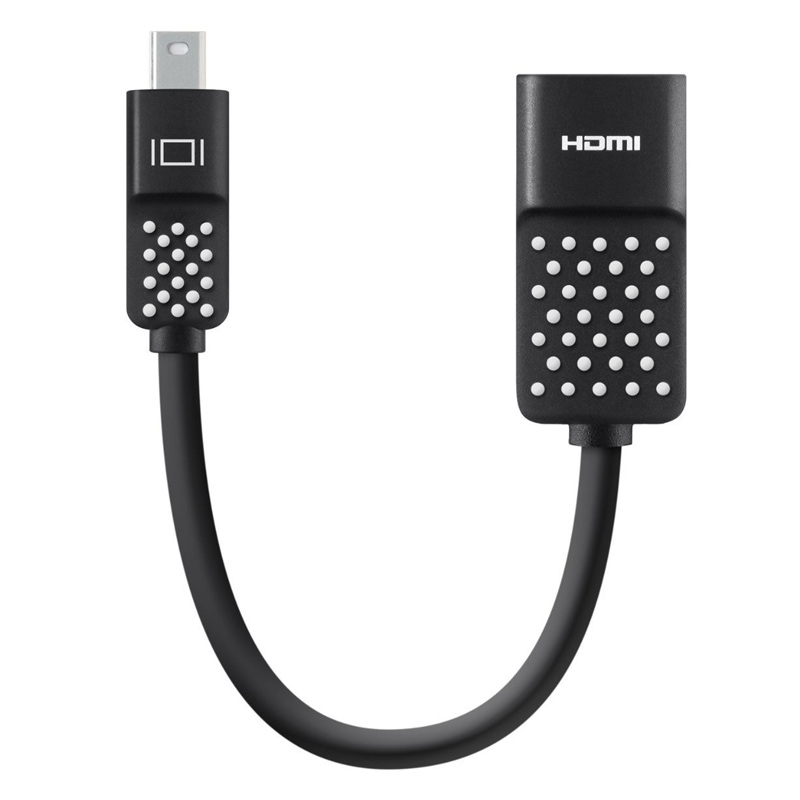 Belkin Mini Display Port To HDMI (Type-A) Connector (F2CD079bt, Black)_1