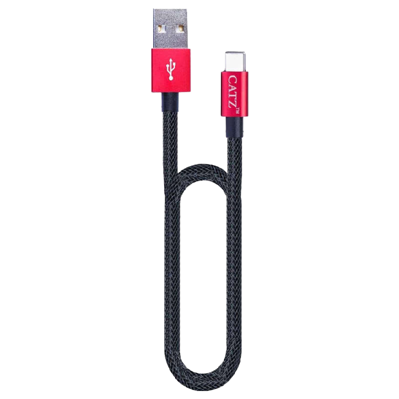 

Catz Rugged 100 cm USB (Type-A) to USB 3.0 (Type-C) Cable (CZ-U3C-BL-1M, Black), No color