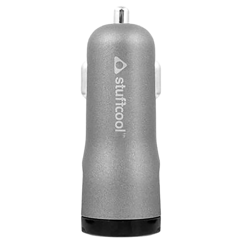 

Stuffcool Colt 4.8 Amp Dual USB Car Charging Adapter (COLT48-SGRY, Grey), No color