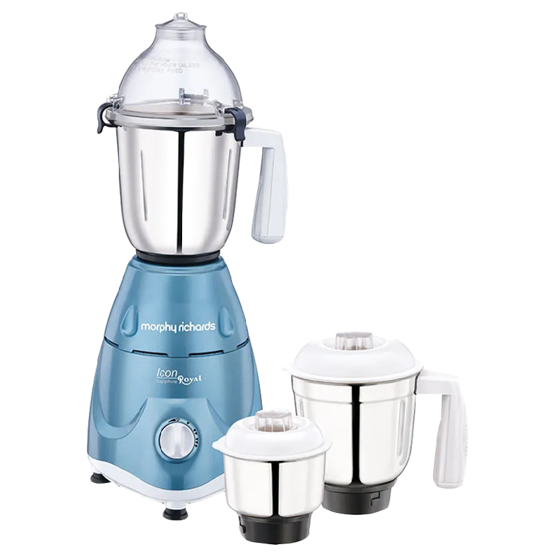 

Morphy Richards 600 Watt Mixer Grinder (Icon Royale, Blue), No color