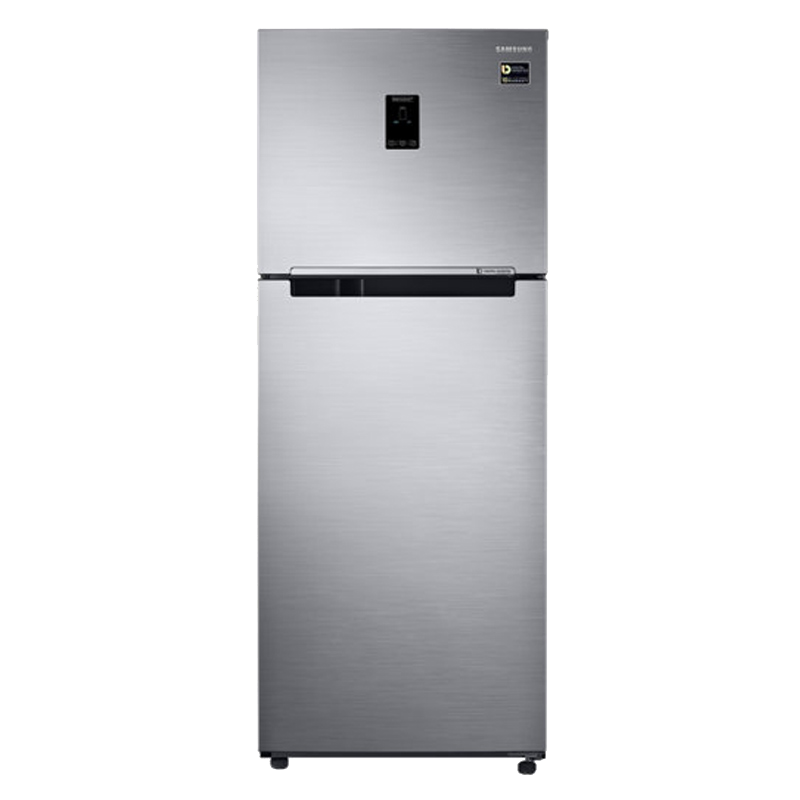 Samsung 394 Litres 2 Star Frost Free Double Door Inverter Refrigerator (RT39M5538S8/TL, Elegant Inox)_1