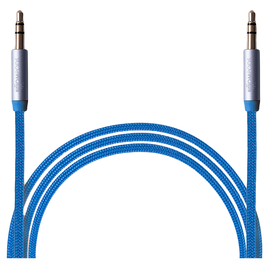 Boompods Retro 100 cm 3.5mm Stereo Aux Cable (BP-RCAX, Blue)_1