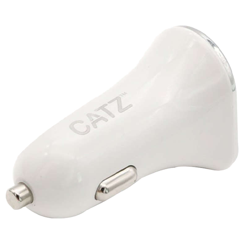 

Catz 4.2 Amp Car Charger (CZ-CC4-WH, White), No color