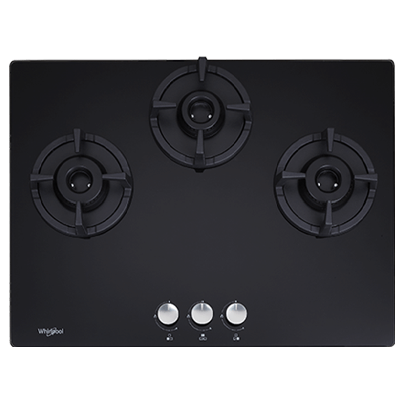 Whirlpool Elite HD703 3 Burners Built In Cooktop (Black)_1
