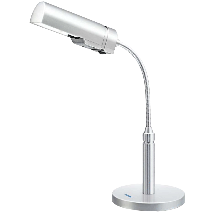 

Philips LedVantez Electric Powered 3.2 Watt Table Lamp (915005707601, Silver), No color