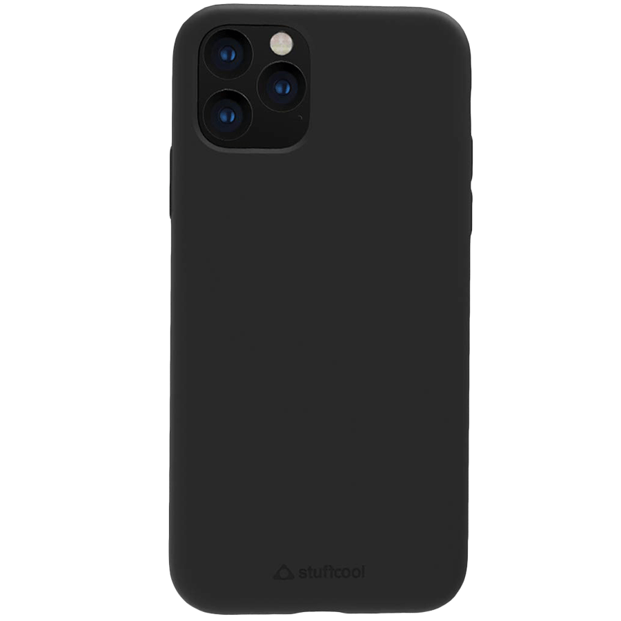 

Stuffcool Silo Silicone Soft and Smooth Back Case Cover for Apple iPhone 11 (SILOIP1161-BLK, Black), No color