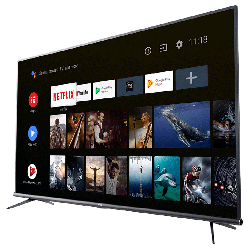 Buy Tcl 127cm 50 Inch 4k Ultra Hd Led Smart Tv 50p8e Black Online Croma