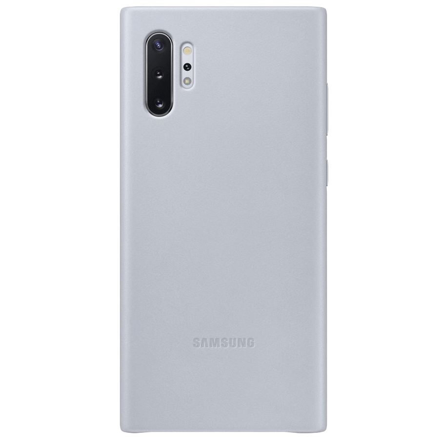 

Samsung Galaxy Note 10 Plus Leather Back Case Cover (EF-VN975LJEGIN, Grey), No color