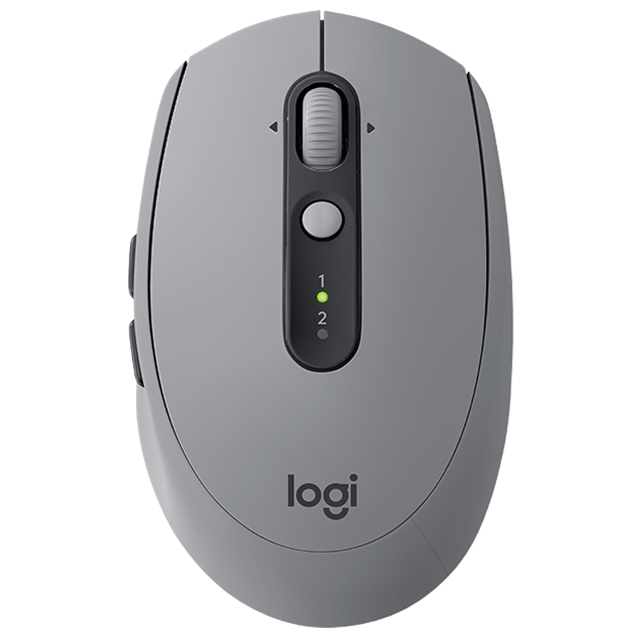 

Logitech Silent 1000 DPI Bluetooth Wireless Mouse (M590, Mid Grey Tonal), No color