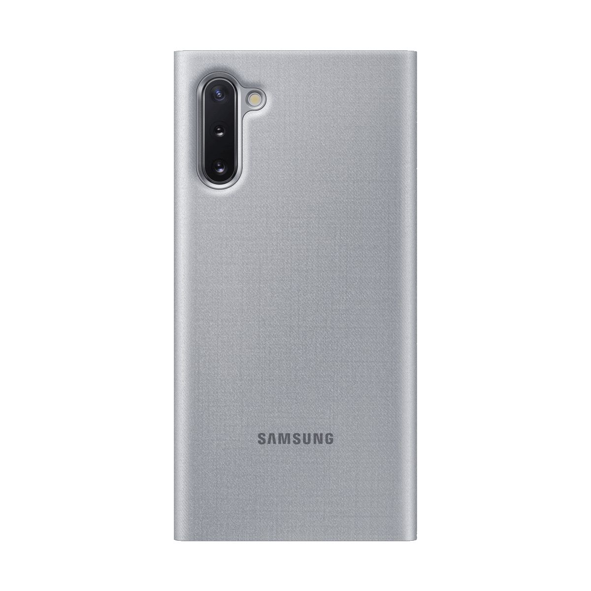 

Samsung Galaxy Note 10 LED View Flip Case Cover (EF-NN970PSEGIN, Silver), No color