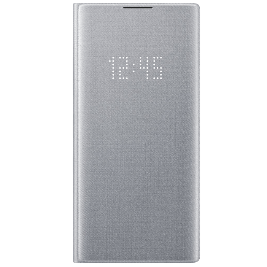 

Samsung Galaxy Note 10 Plus LED View Flip Case Cover (EF-NN975PSEGIN, Silver), No color