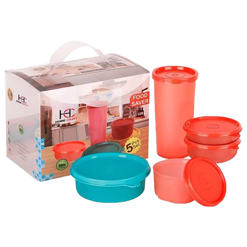 Philips Container Set (HomeCraft Set of 5, Red)_1