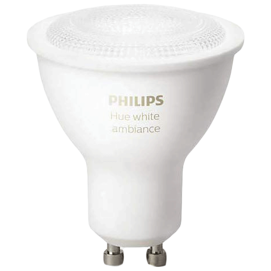 Philips Hue Electric Powered 5.5 Watt Smart Bulb (GU10, White)_1