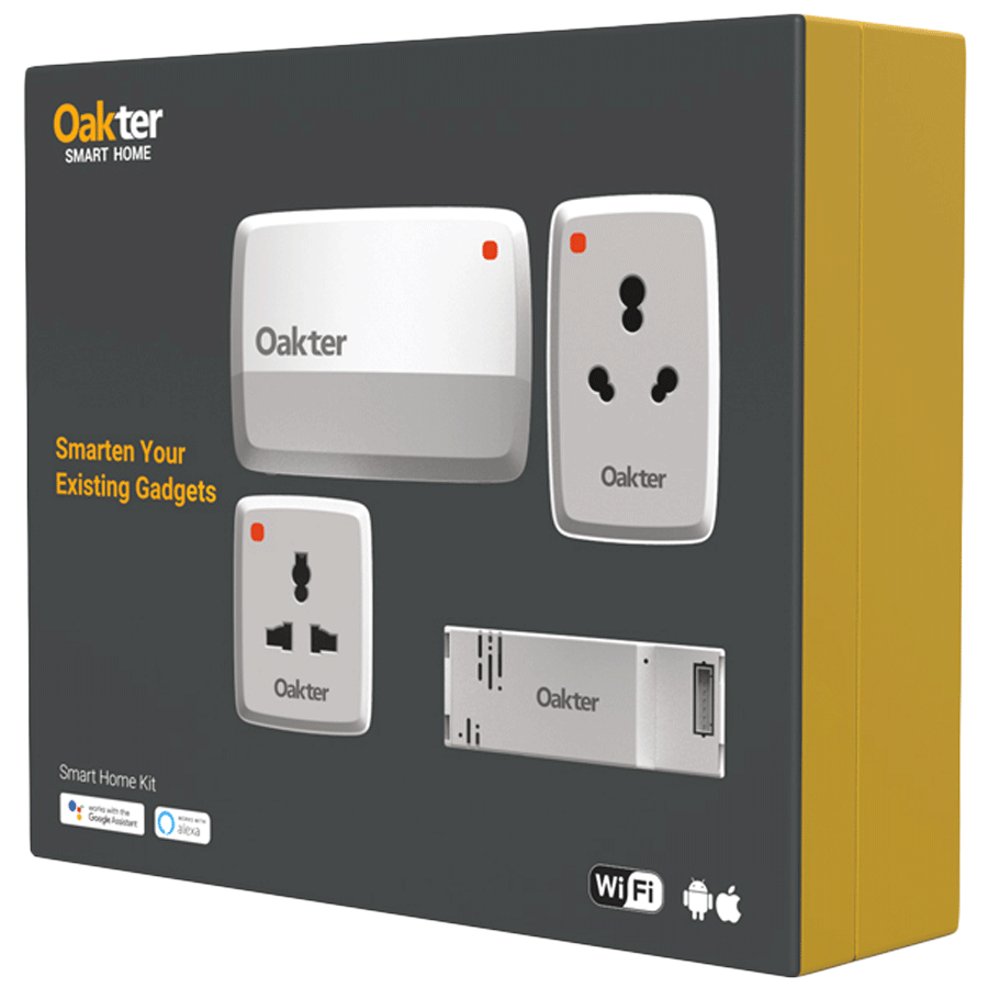 Buy Oakter Oak Plug Mini Wi-Fi Smart Plug, White 6 Amp Online at