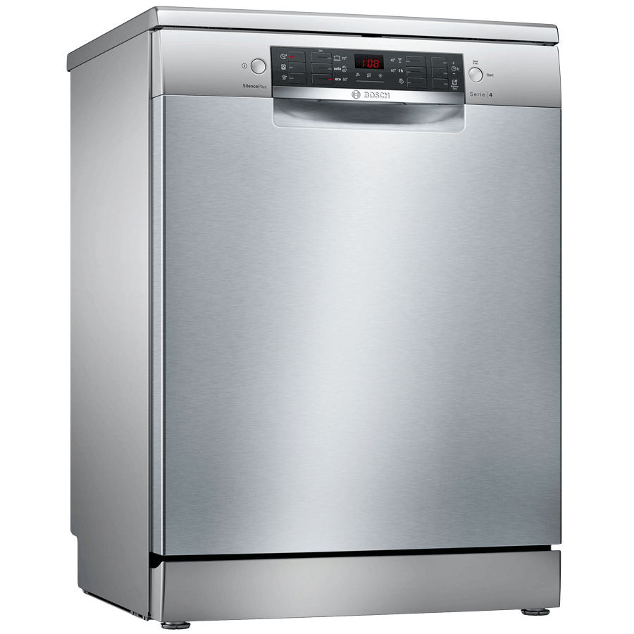 

Bosch 14 Place Setting Dishwasher (SMS46KI03I, Silver Inox), No color