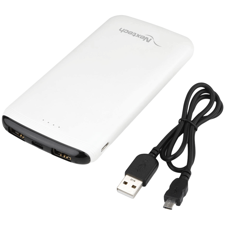 

Nextech 10000 mAh Power Bank (NPC1089, White), No color