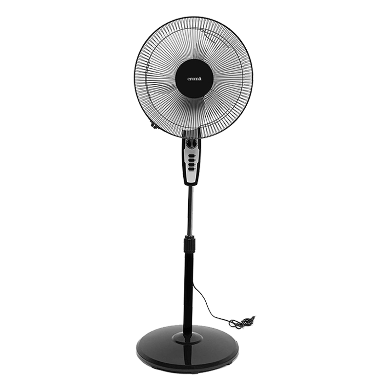 Croma Retail - Croma 3 Blade Pedestal Fan (CRF0022, Black)