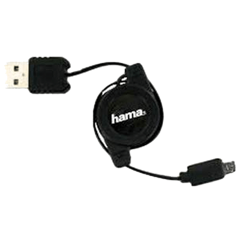 Hama 75 cm USB 2.0 (Type-A) to Micro USB Cable (104825, Black)