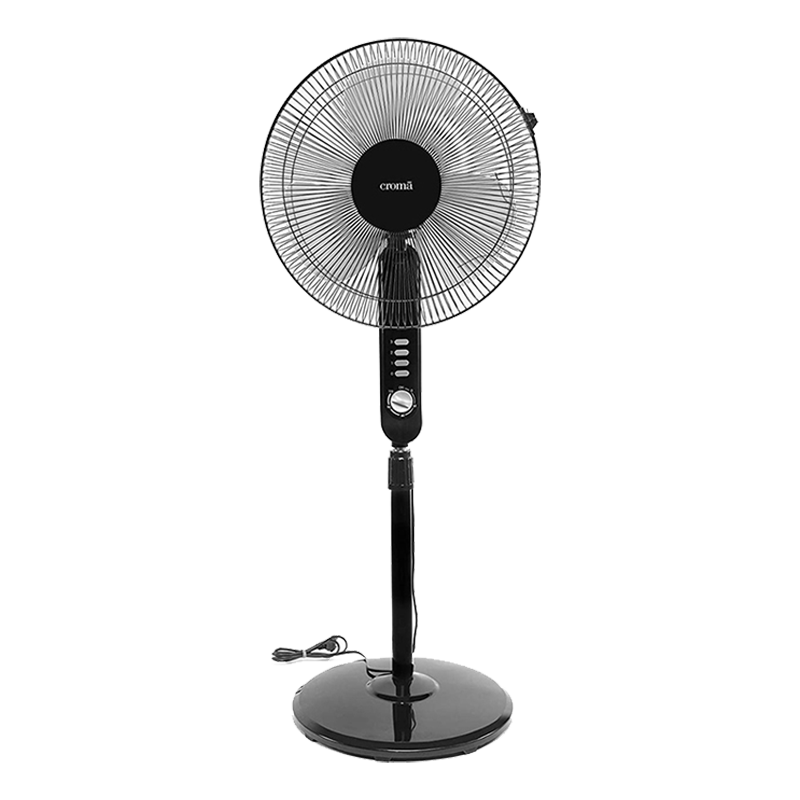 Croma Retail - Croma 3 Blade Pedestal Fan (CRF0023, Black)