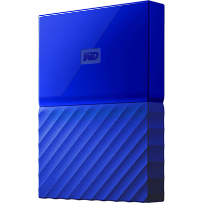 

Western Digital My Passport 1TB USB 3.0 Portable Hard Disk Drive (WDBYNN0010BBL-WESN, Blue), No color