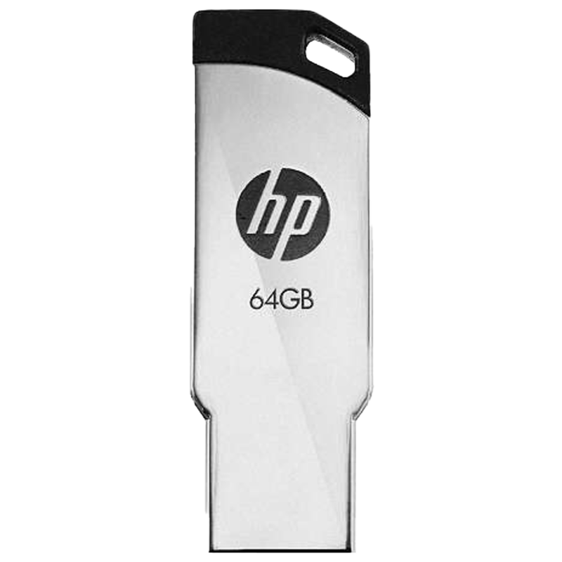 hp - hp 64GB USB 2.0 Flash Drive (V236 | Silver)