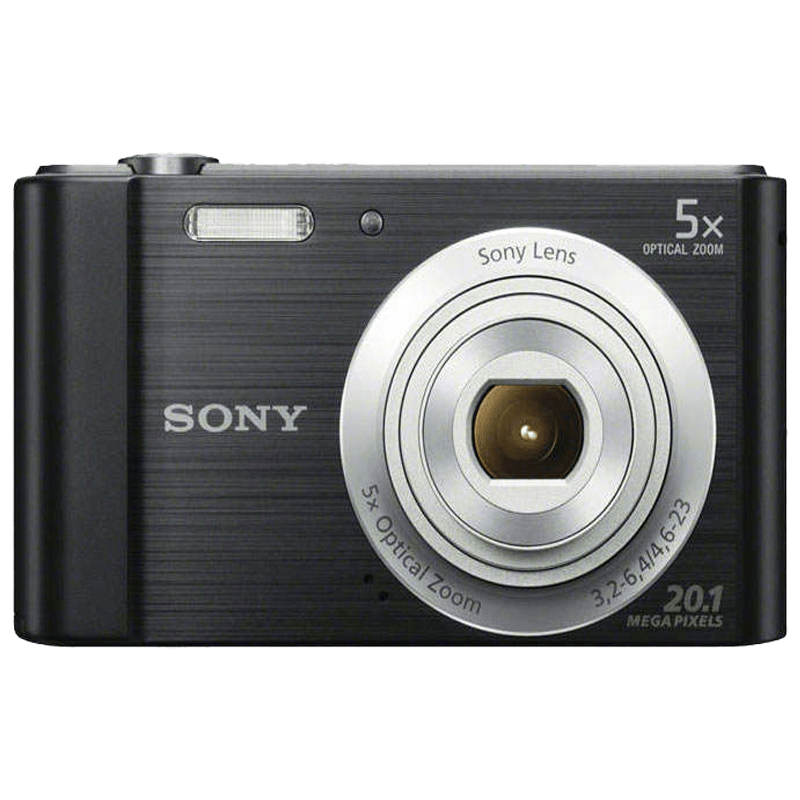 

Sony Cyber Shot 20.1 MP Point & Shoot Camera (DSC-W800, Black), No color