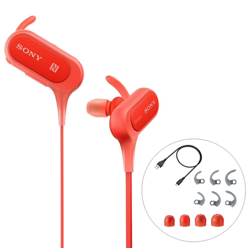 Sony MDR-XB50BSRZE Bluetooth Earphones (Red)_4