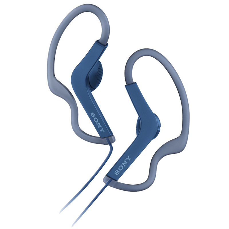 Sony Sport MDR-AS210 Open-Ear Wired Earphone (Splash-Proof, Blue)_1