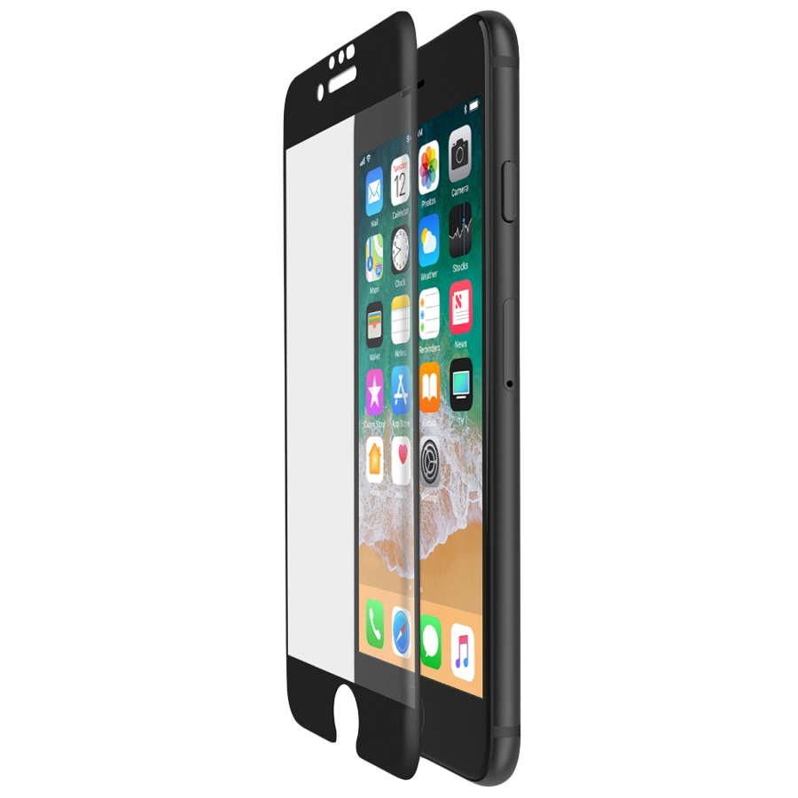 

Belkin ScreenForce Tempered Glass Screen Protector for Apple iPhone 6S/7/8 (F8W768qe, Black), No color